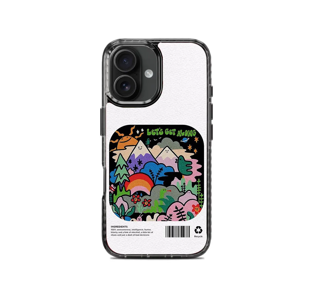 Sleek Profile Happiness Abstract Stride 2.0 Phone Case Cover