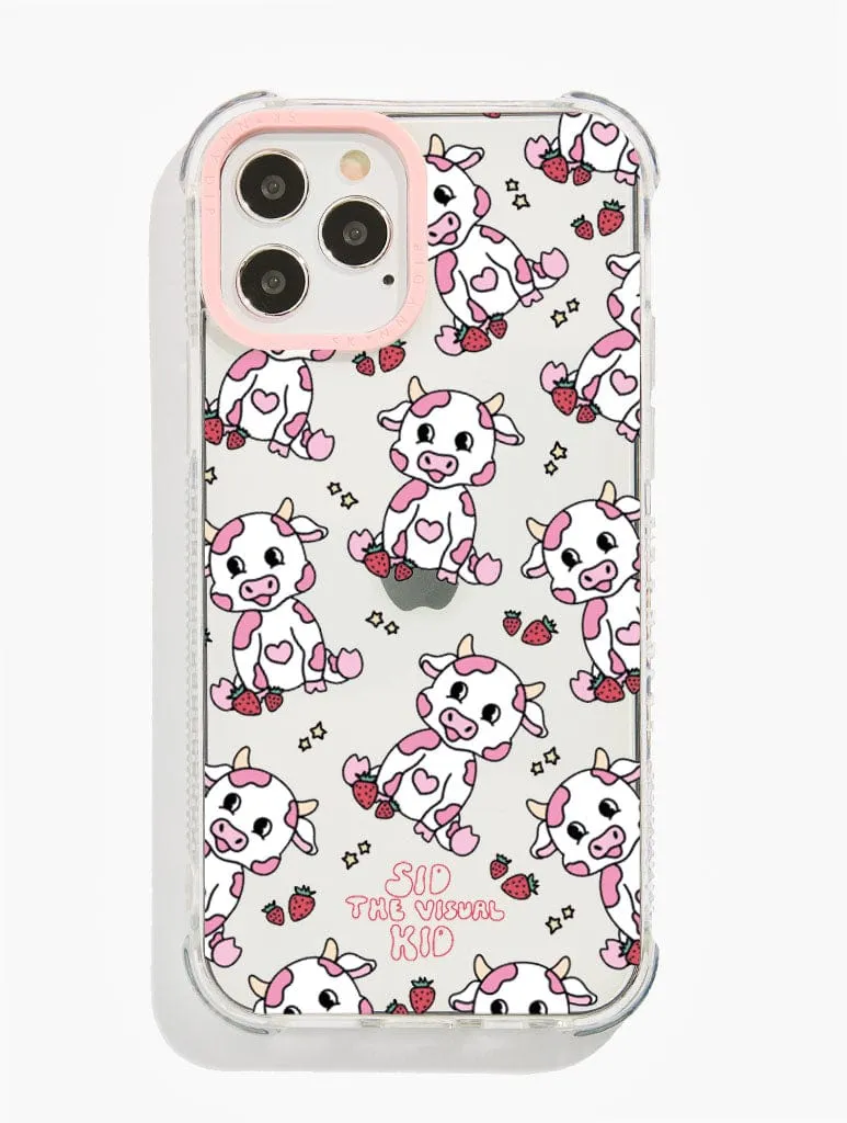Travel Accessory daily protection Sid the Visual Kid x Skinnydip Strawberry Cow Shock iPhone Case