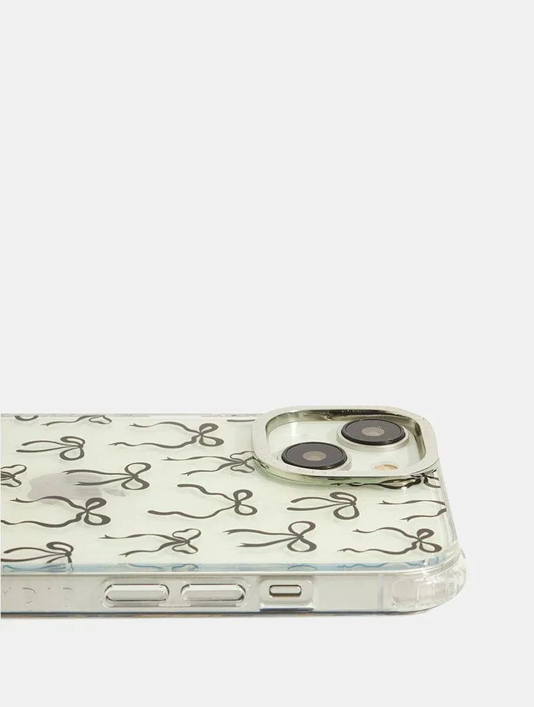 Minimal Surface Layer Micro Bows Shock iPhone Case