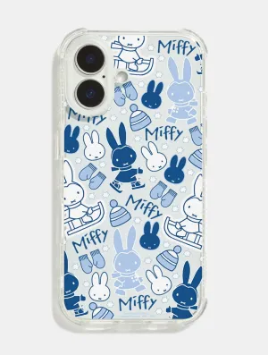 Stylish Layer Texture Miffy x Skinnydip Blue Ski Shock iPhone Case