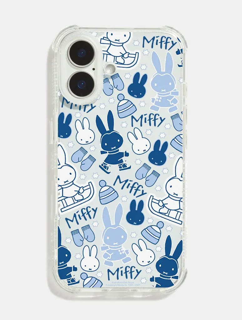 Durable touch Artistic Design Miffy x Skinnydip Blue Ski Shock iPhone Case