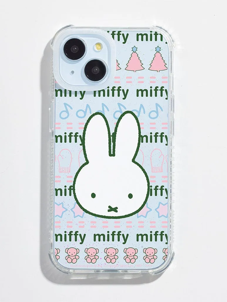 Miffy x Skinnydip Knit Pattern Shock iPhone Case Flexible Detail Design