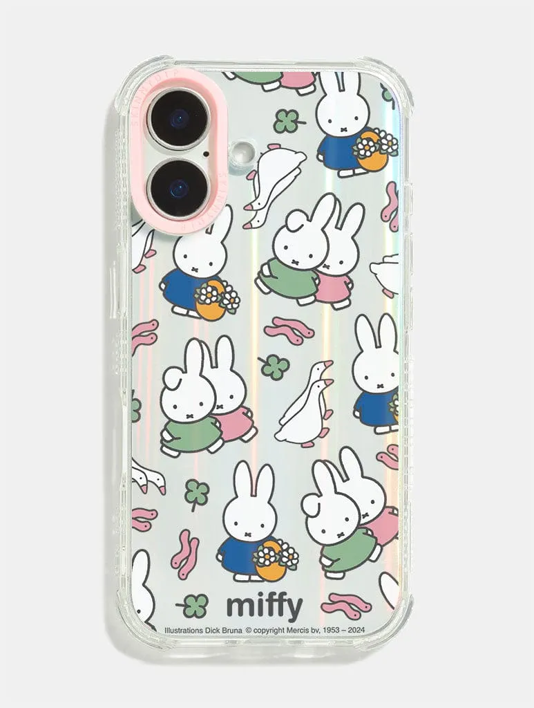 Miffy x Skinnydip Miffy Land Shock iPhone Case Premium Pattern Design Trendy Layer