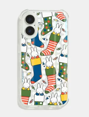 Miffy x Skinnydip Stocking Shock iPhone Case Smooth Texture Pattern Easy Grip