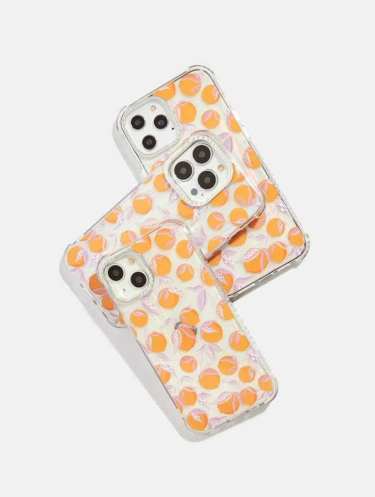 Clementine Shock iPhone Case Smooth Shield Premium Surface Finish