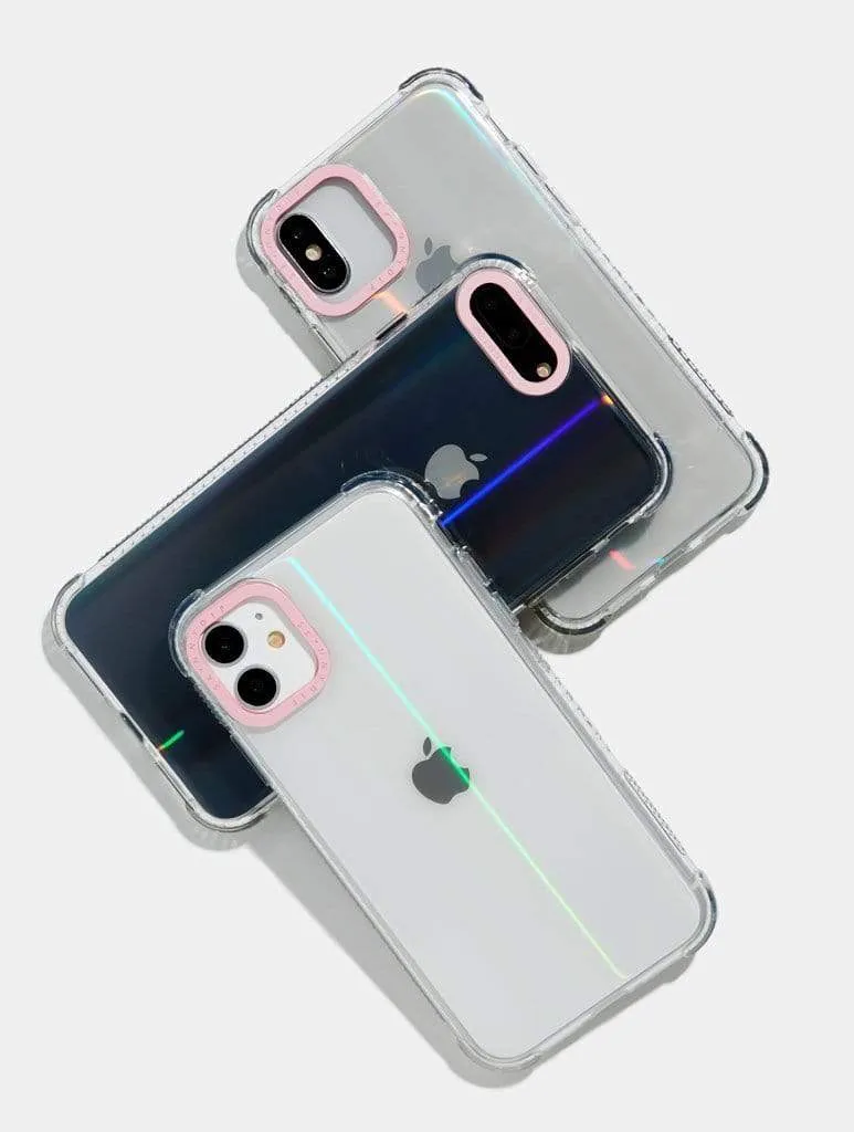 Minimal Pink Shock iPhone Case Clear Protection