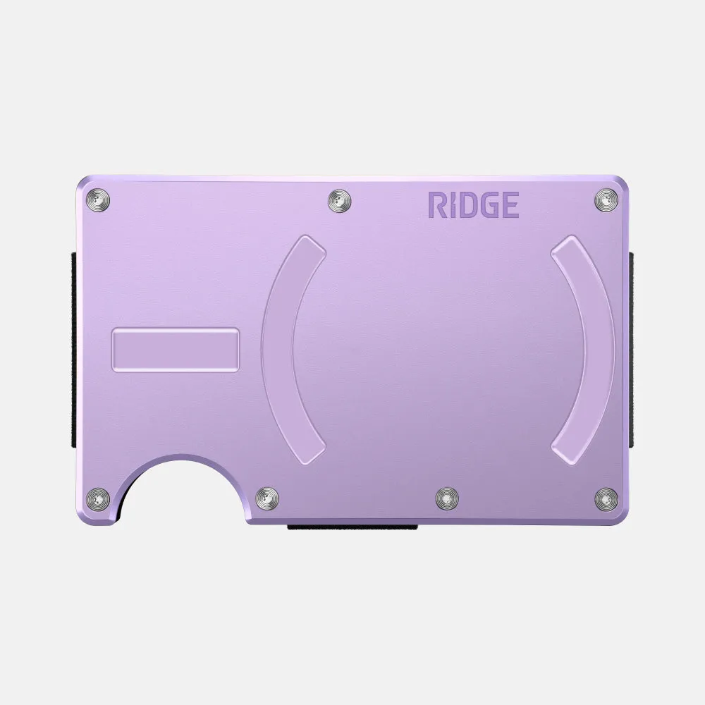 Business Compact Organizer Smart Magnetic Pouch Ridge Wallet for MagSafe - Lavender