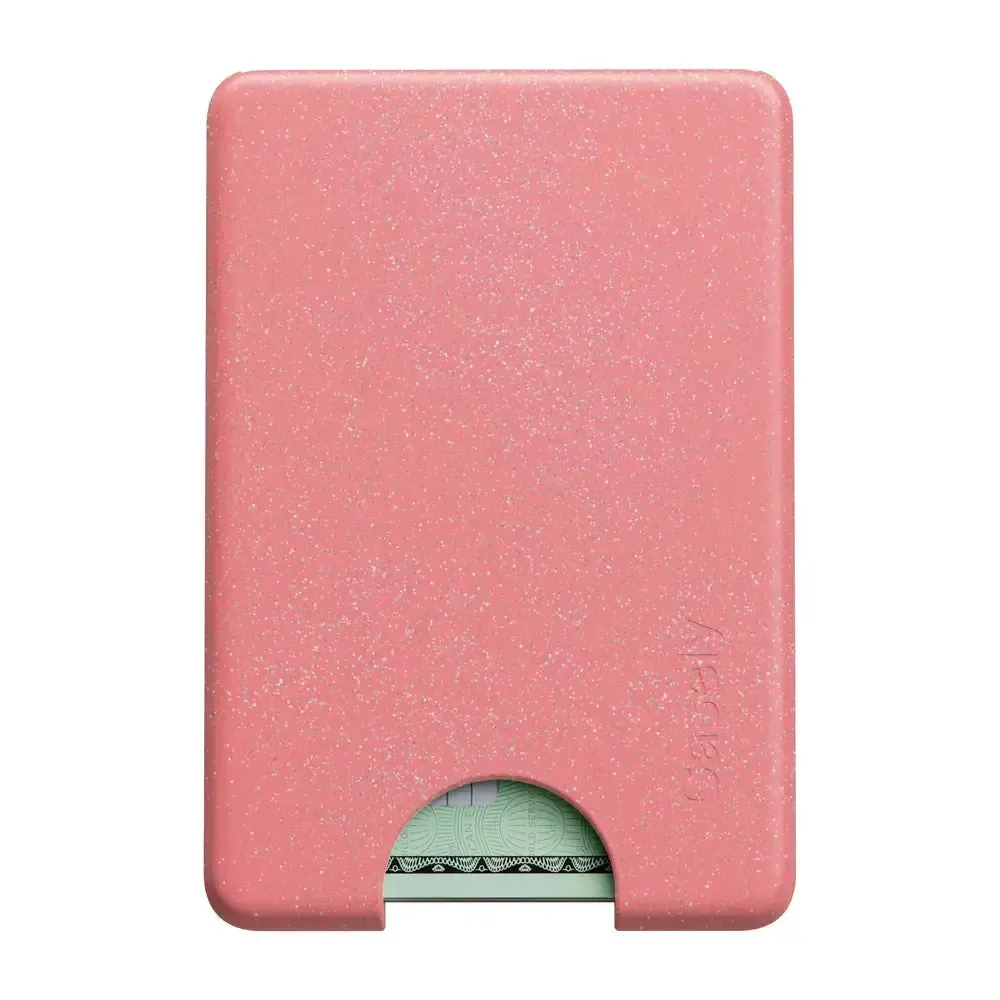 Slim Magnetic Wallet Starfish Wishes | Coral Pink Shimmer MagWallet