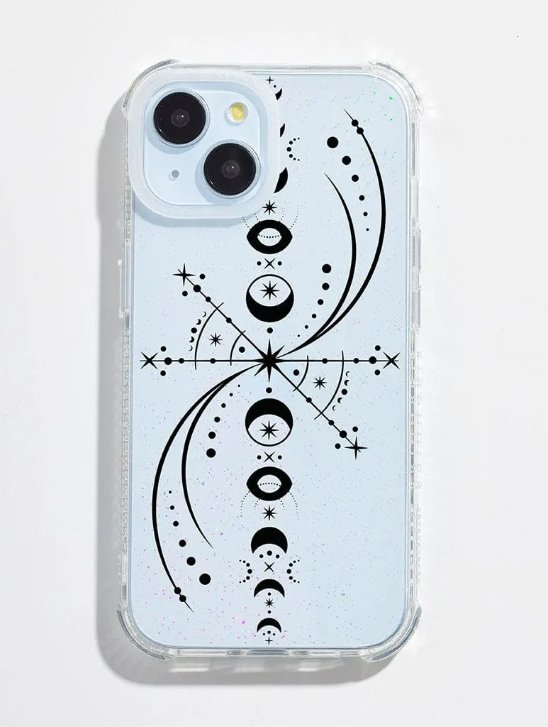 Grip Safe Handy Use Feyre's Moon Phase Back Tattoo Shock iPhone Case