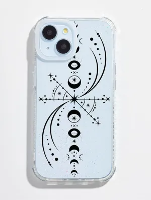 Grip Safe Handy Use Feyre's Moon Phase Back Tattoo Shock iPhone Case