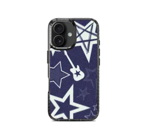 Blue Rock Pattern Print Stride 2.0 Phone Case Cover Comfort Fit Edge