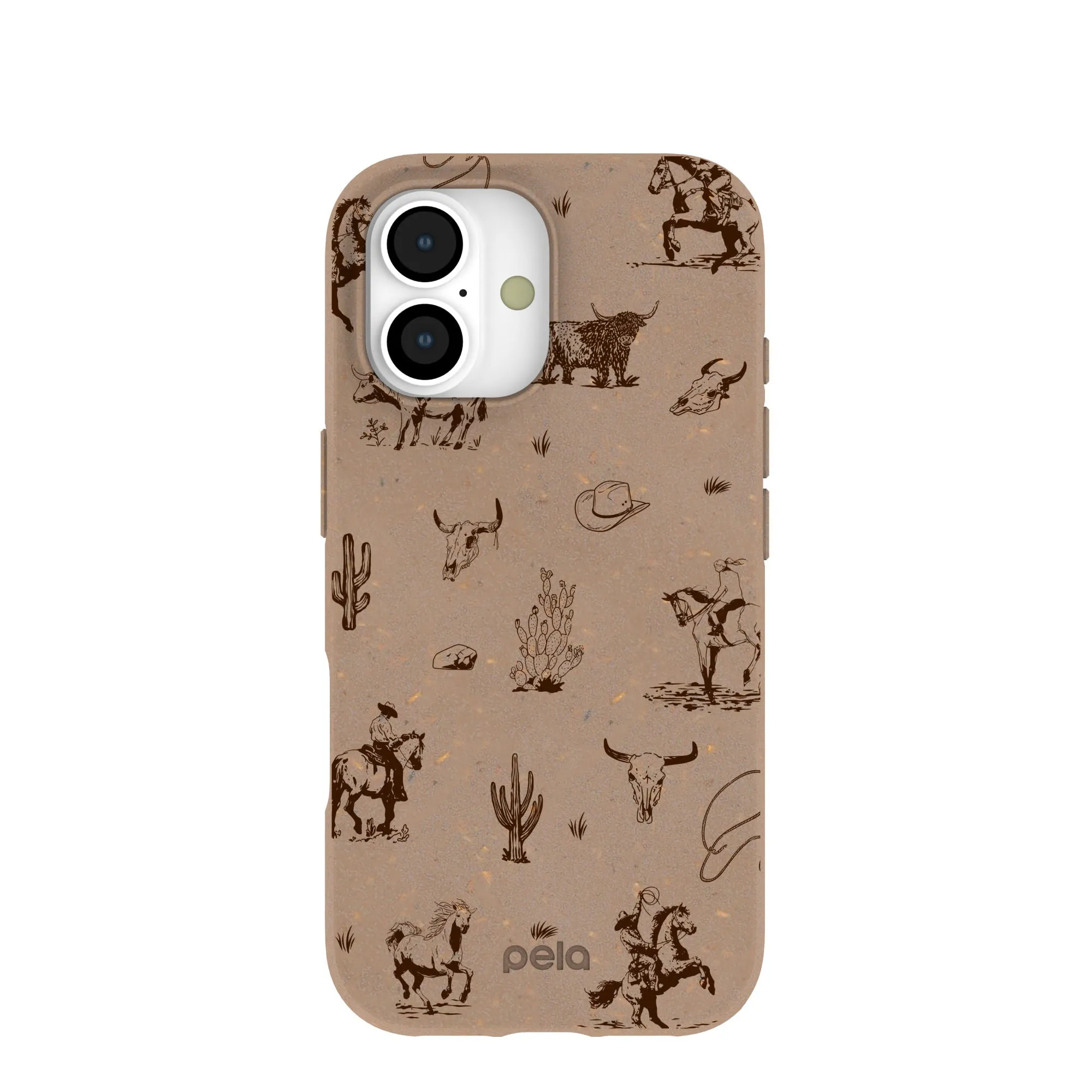 Sleek Grip Easy Removal Chocolate Brown Wild Frontier iPhone 17 Case