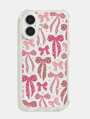 Leopard Bows Shock iPhone Case Soft Grip