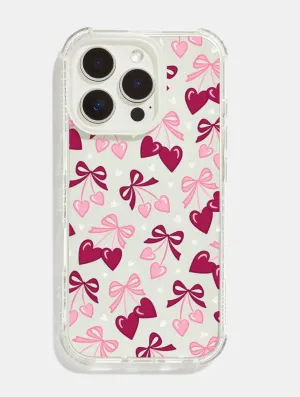 Heart Bow Cherries Shock iPhone Case Durable Quality Rugged Edge