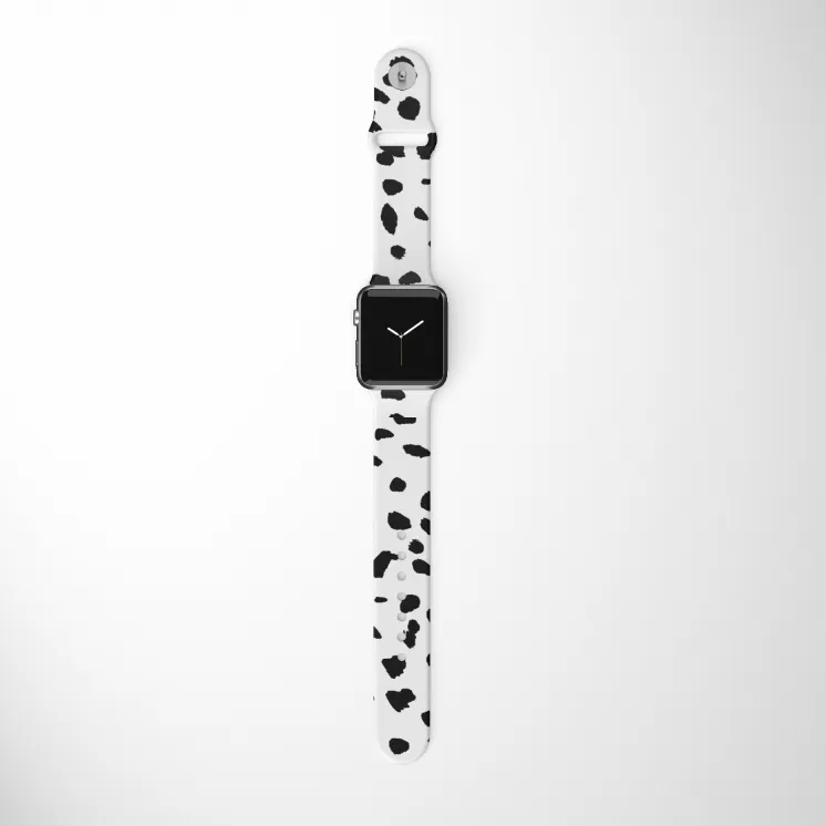 Monochrome Spots Apple Watch Strap Modern Style