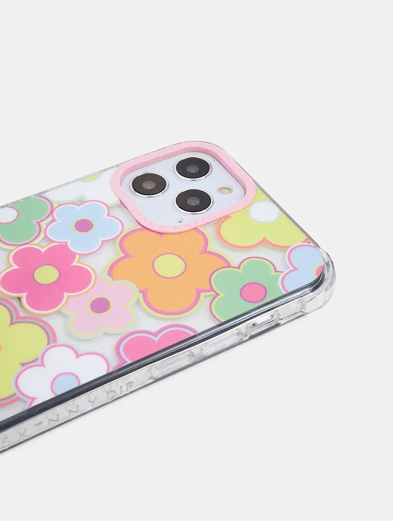 Luxury Shine Stylish Aesthetic Multicolour Floral Shock iPhone Case