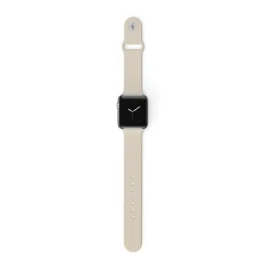 NAKD Apple Watch Strap - Almond White All Day Use Flexible Function Design