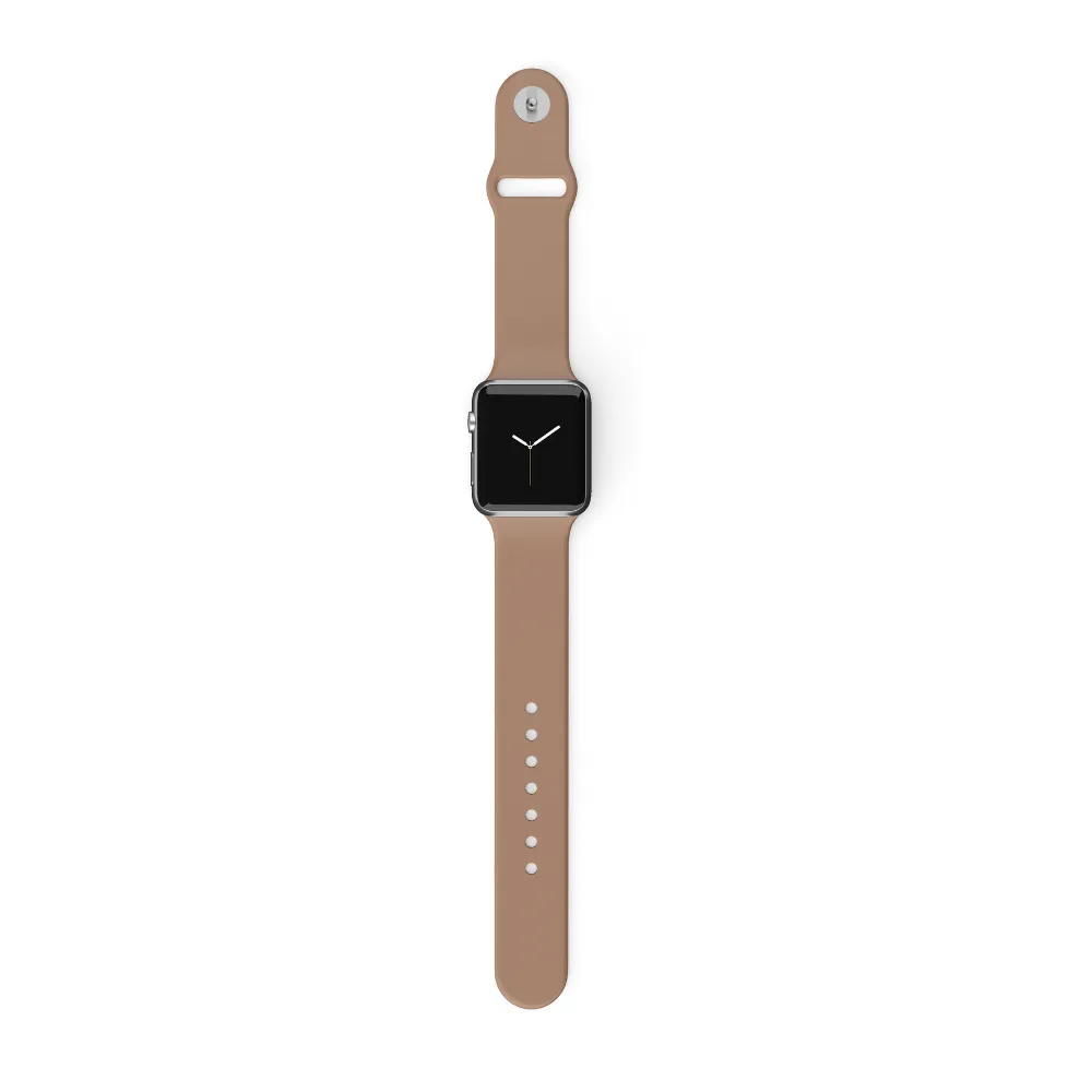 NAKD Apple Watch Strap - Cappuccino skin friendly Active Flexibility