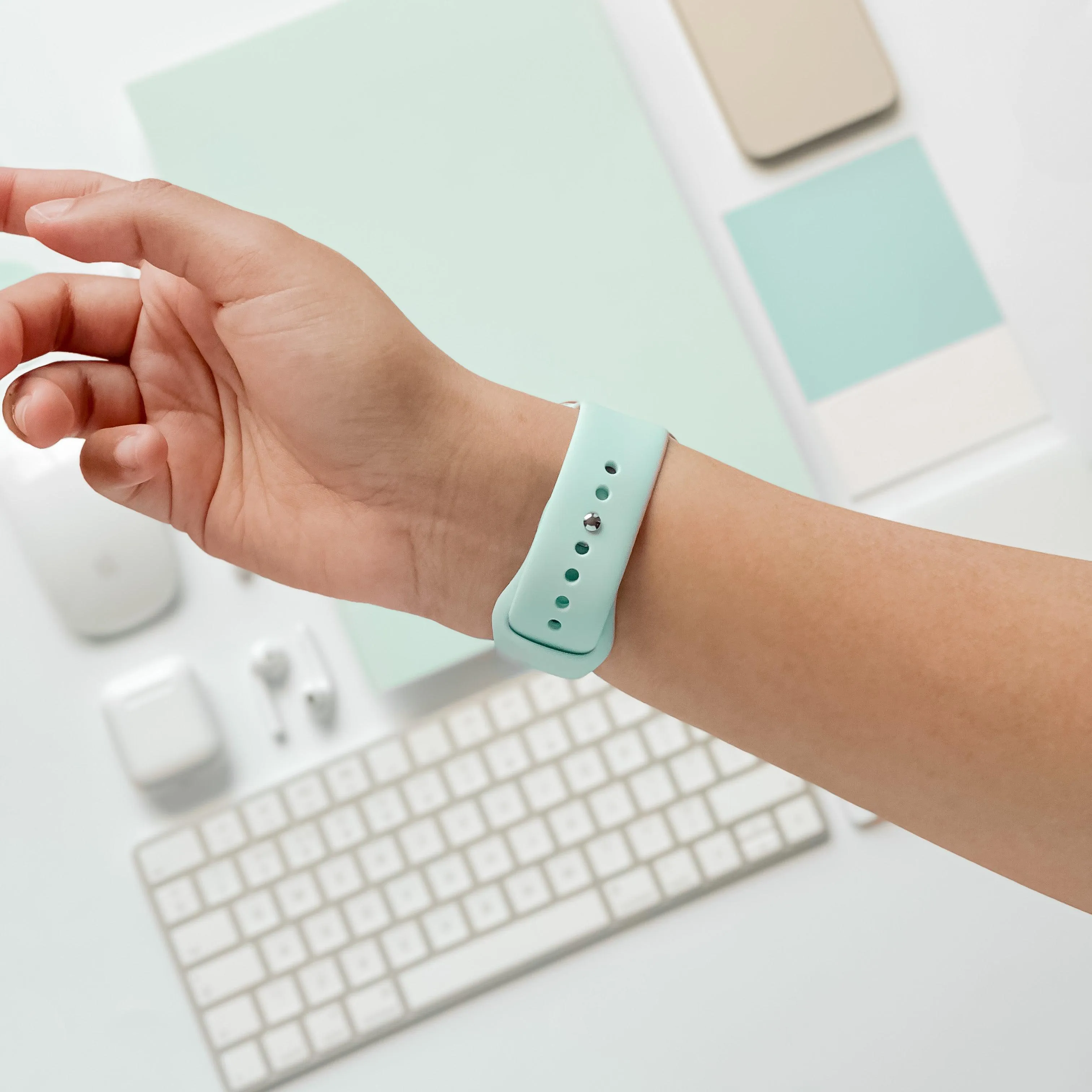 NAKD Apple Watch Strap - Cool Mint Urban Accessory Daily Use Comfort