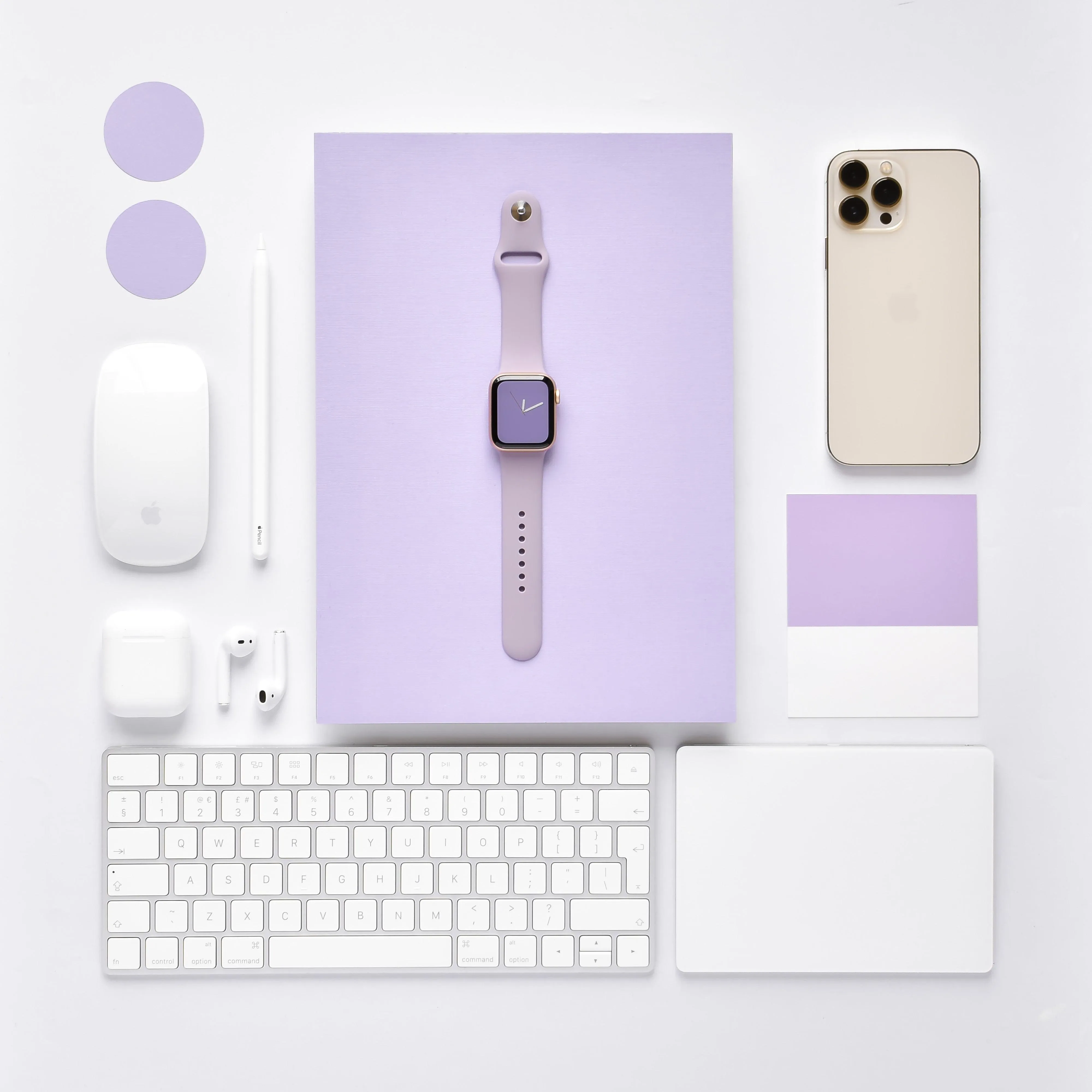 NAKD Apple Watch Strap - Lavender Lilac Elegant Lifestyle Accessory Flexible Function Fit