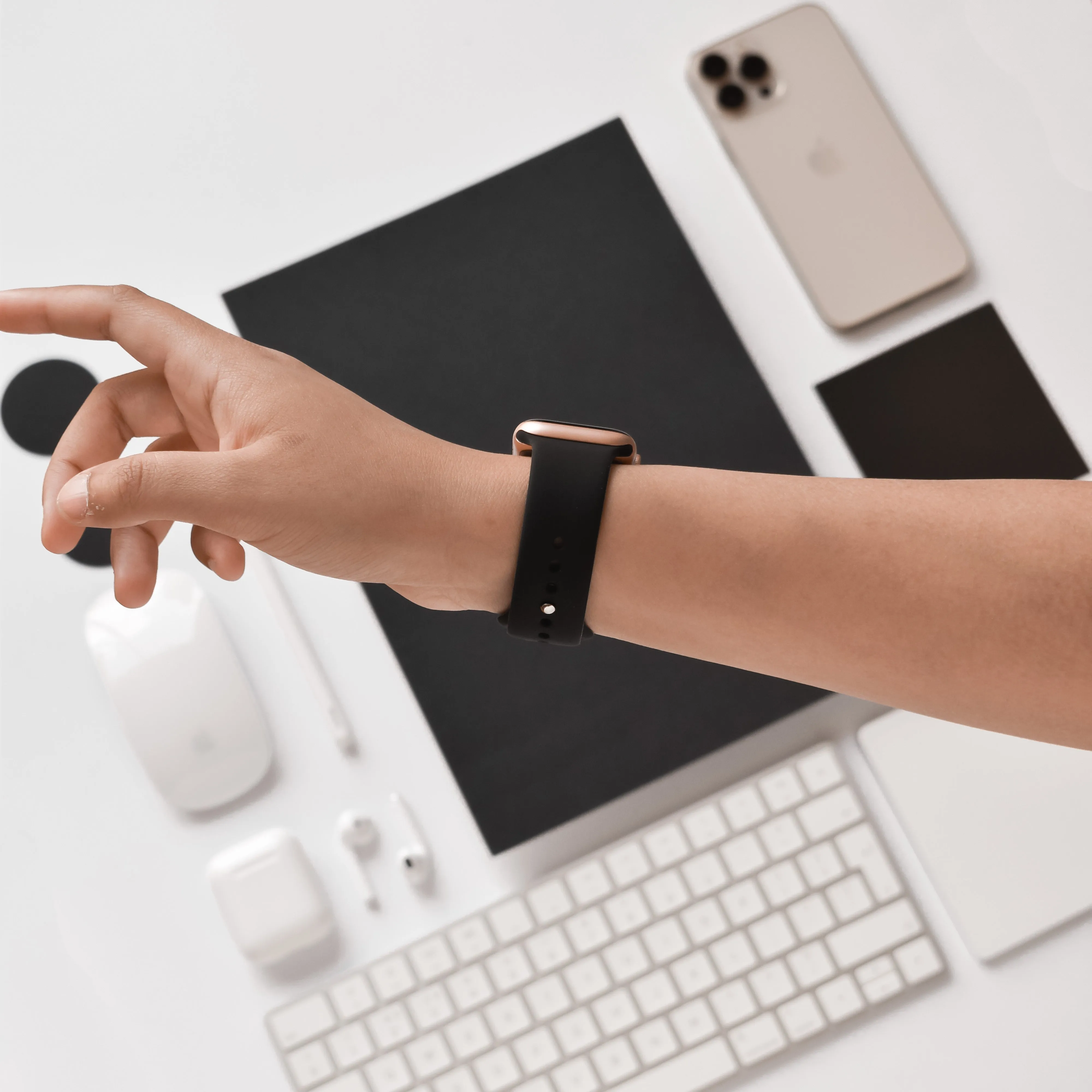 Outdoor Adventure NAKD Apple Watch Strap - Midnight Black