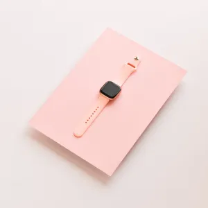 NAKD Fitbit Strap - Coral Pink Minimal Modern Fit