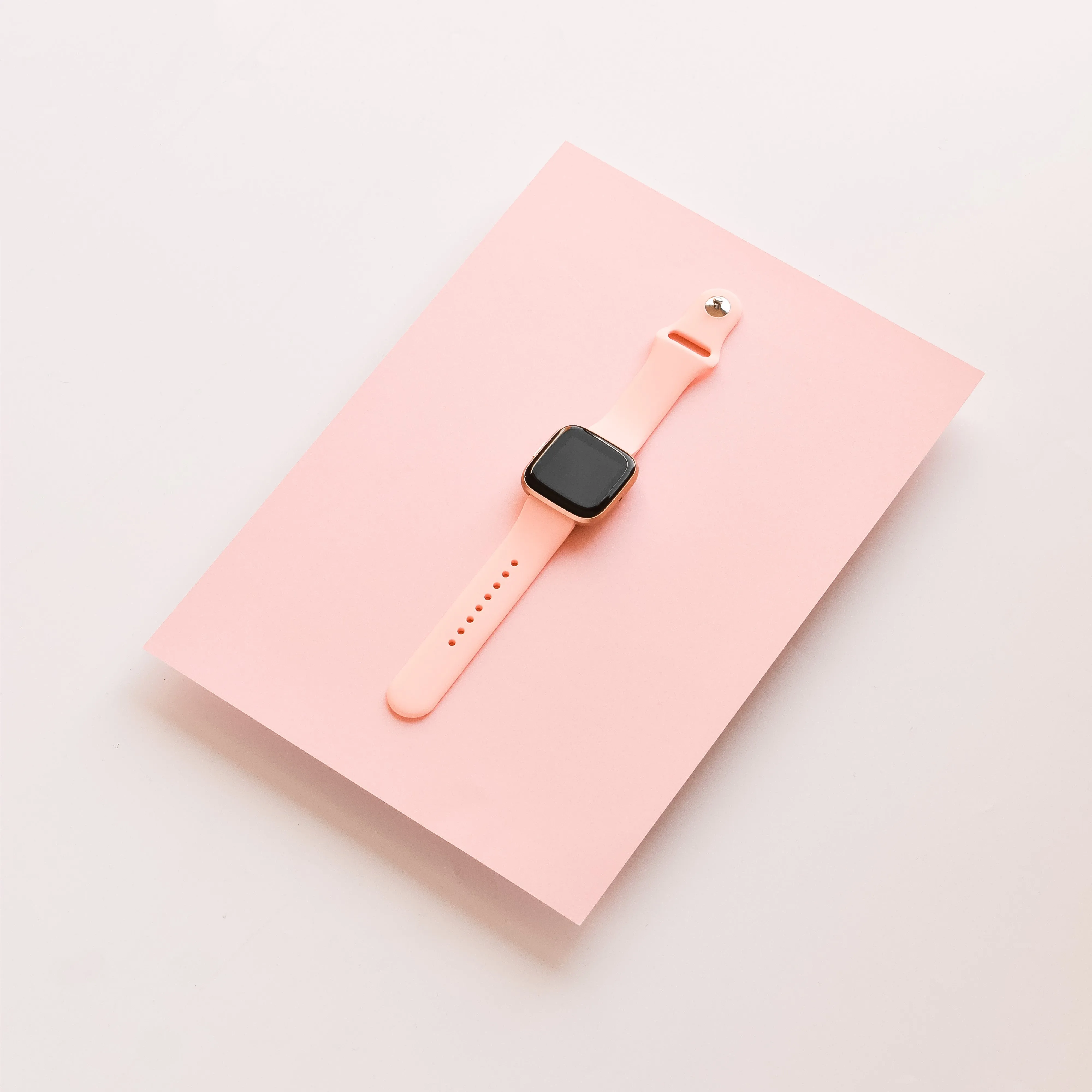 NAKD Fitbit Strap - Coral Pink Minimal Modern Fit