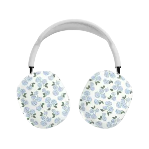 Modern Smooth Grip Nantucket Cottage | Blue Hydrangea AirPods Max Case