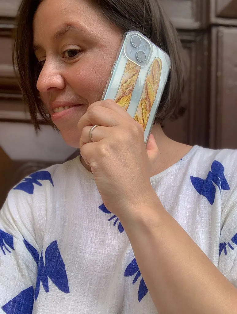 Protective Shell Rugged Grip Natdraws x Skinnydip Baguette Shock iPhone Case.