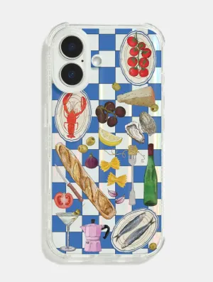 Polished Texture Design Vivid Finish Natdraws x Skinnydip Foodie Shock iPhone Case