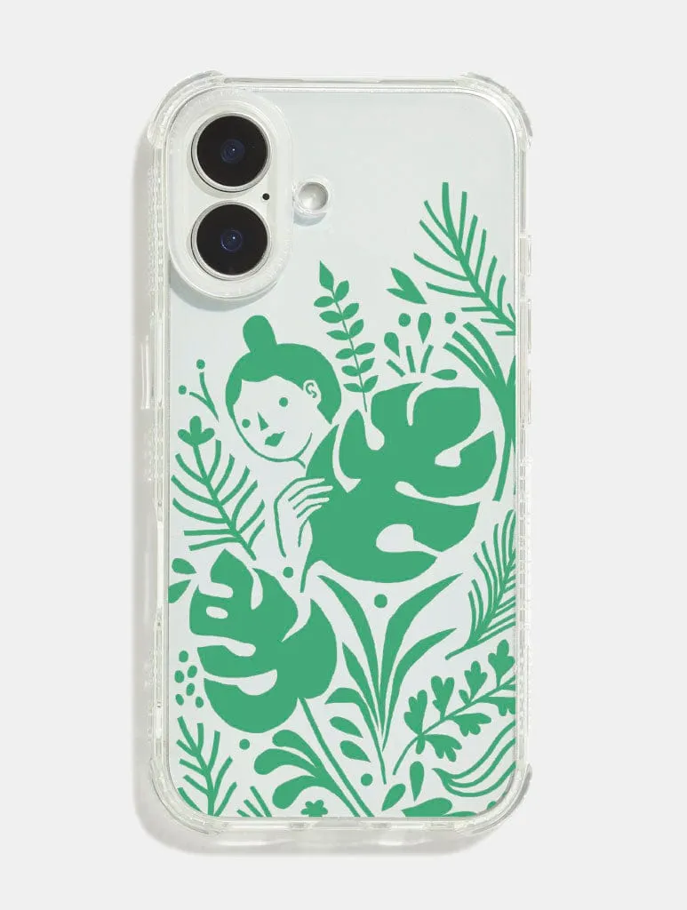 Premium Surface Nina Cosford x Skinnydip Plant Girl Shock iPhone Case