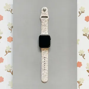 Durable Function Flexible Design Nude Flowers Apple Watch Strap