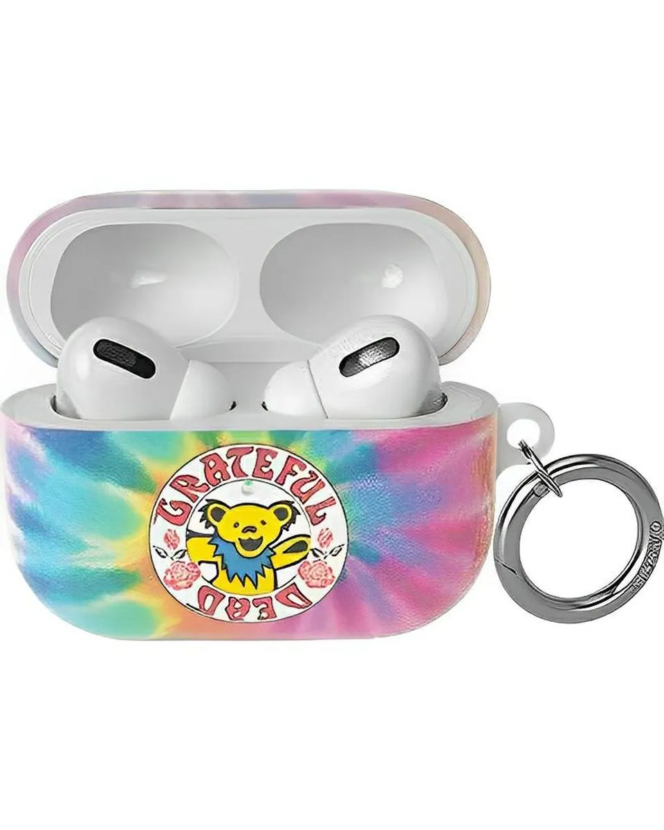 Simple Silicone Cover On Tour | Grateful Dead Tie Dye Sticker AirPods Case