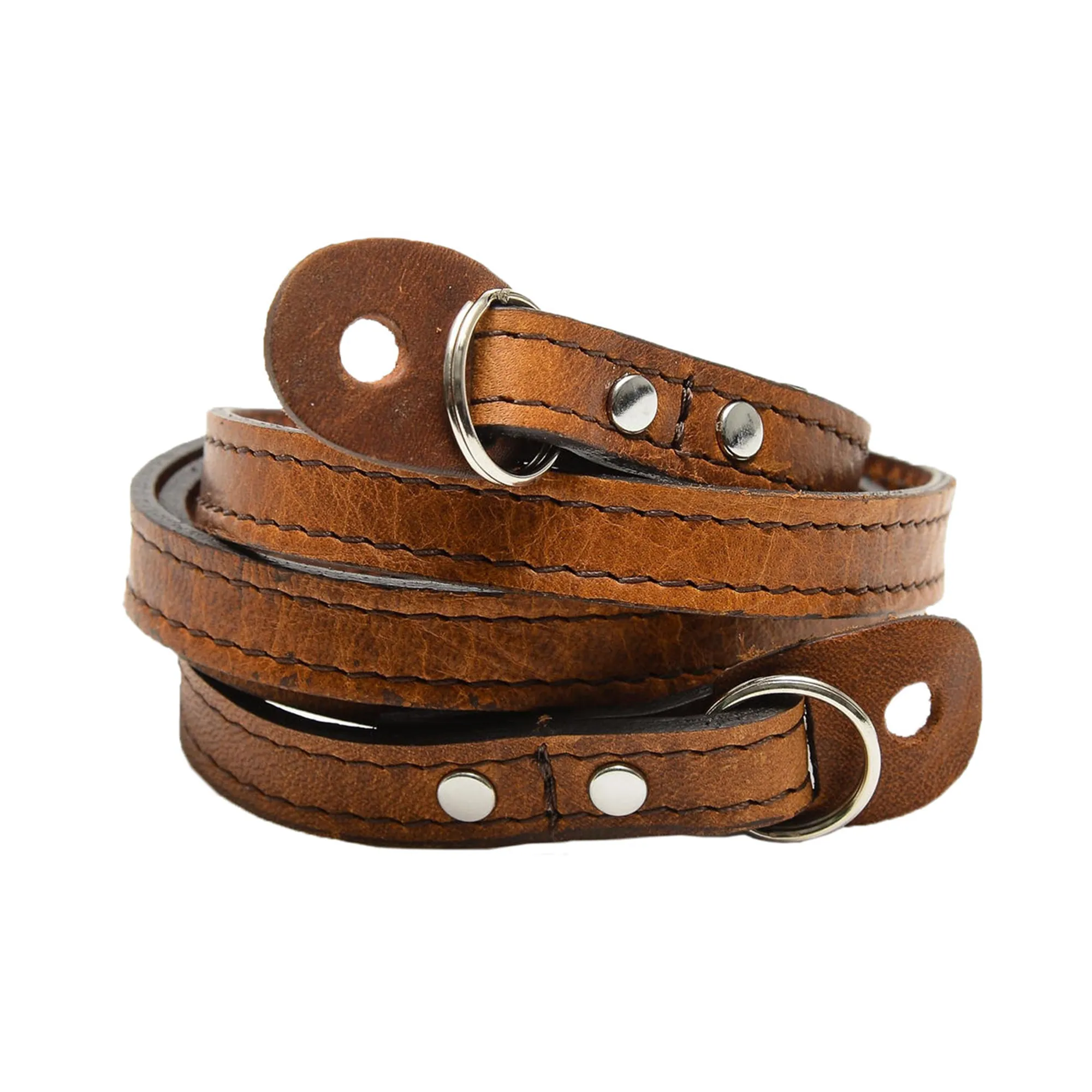 Phone Lanyard ONA Sevilla Leather Camera Strap, 40" - Antique Cognac