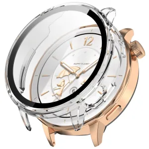 OnePlus Watch 3 - 43mm Hard Case with Glass (Transparent) Ultra Armor Guard Covering Carbon Fiber Shell