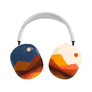 Minimal Compact Case eco friendly portable airpods case Opposites Attract | Day & Night Colorblock Mountains AirPods Max Case