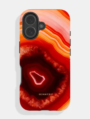 Soft Design Orange Agate Ultra Protective iPhone Case