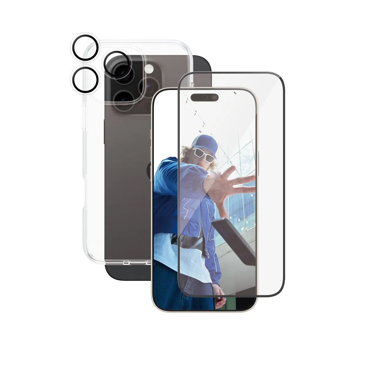 Screen Armor Guard PanzerGlass? | CARE by PanzerGlass? Urban Combat 3-in-1 Bundle iPhone 16 Pro Max