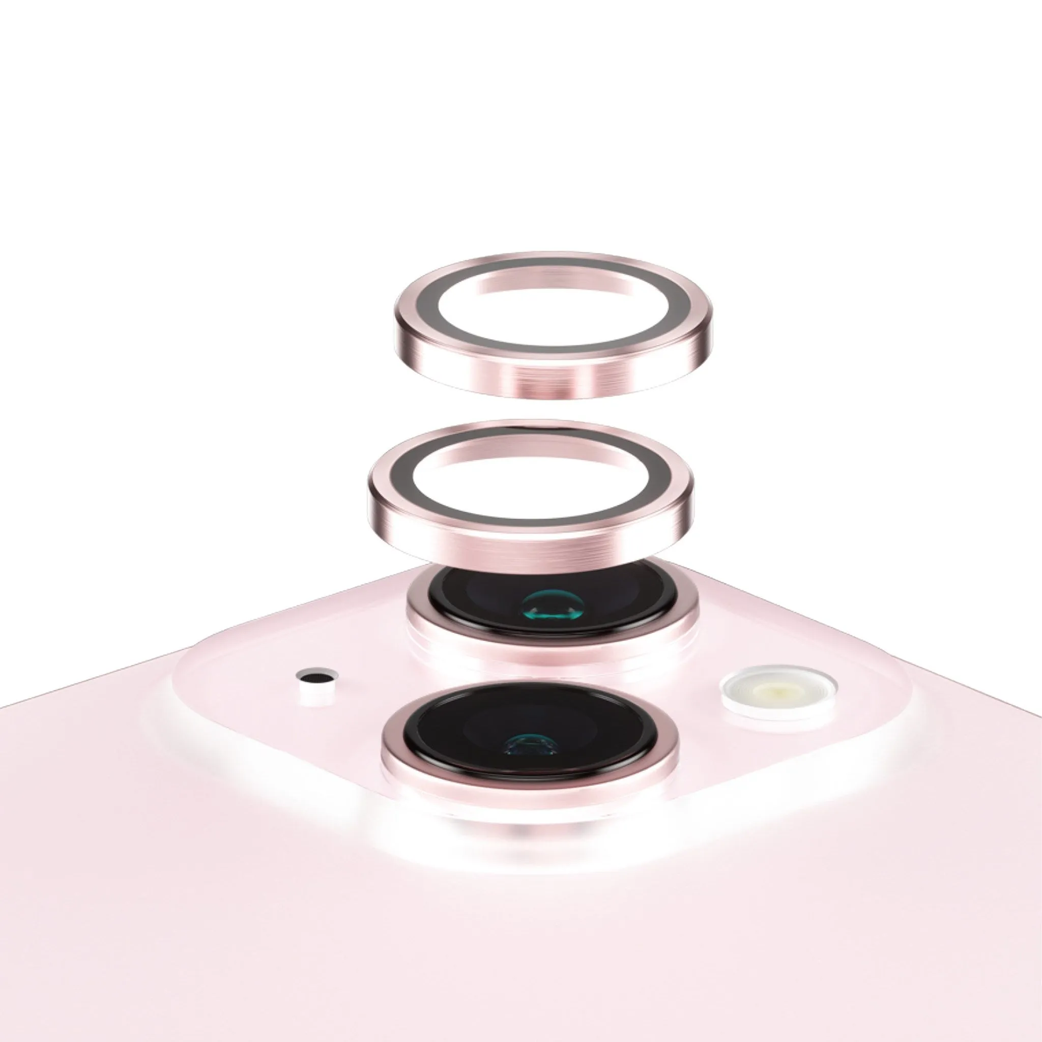 PanzerGlass? Hoops? Camera Lens Protector Pink iPhone 15 | 15 Plus dust proof cover scratch defense glass