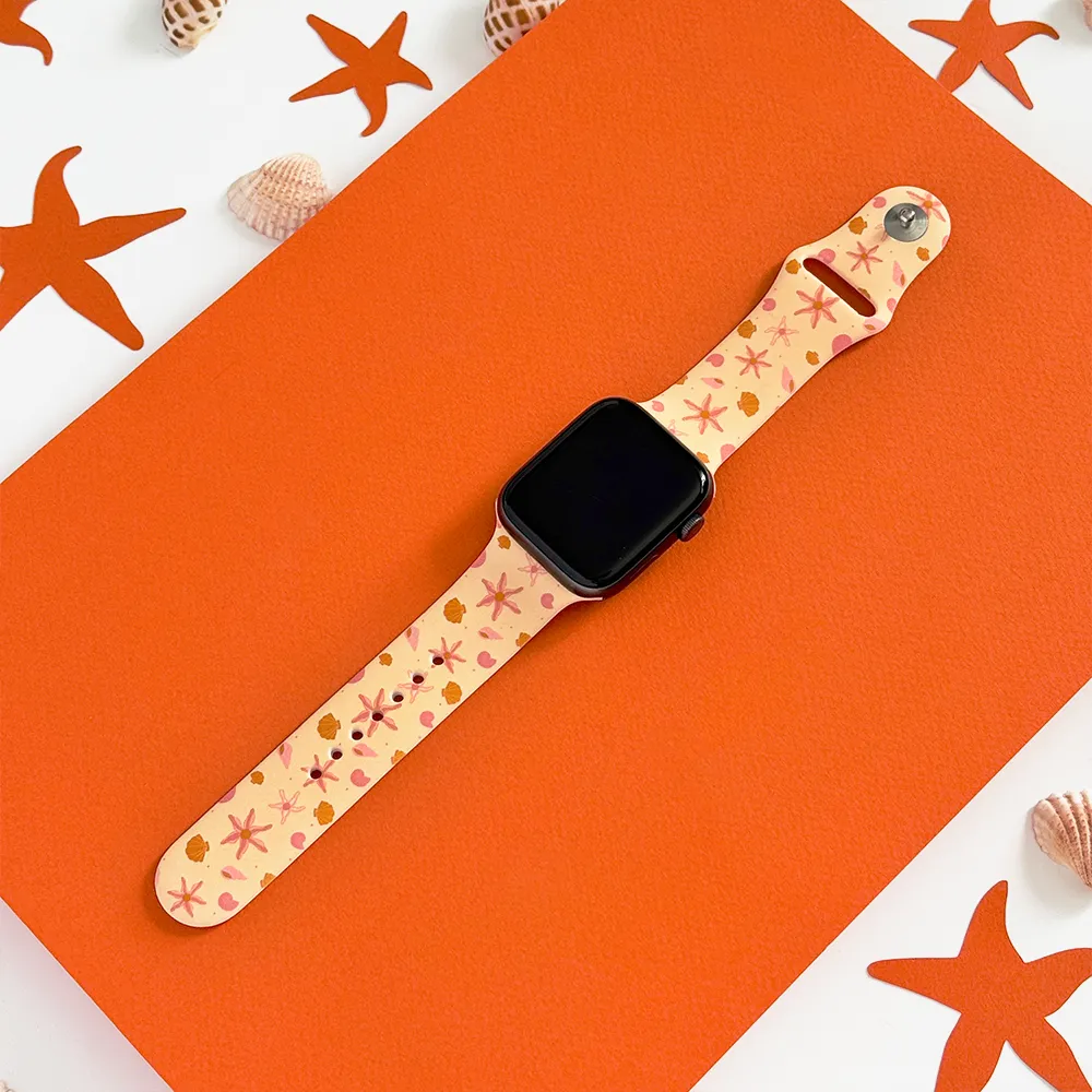 Peachy Beach Apple Watch Strap Flexible Everyday Design Premium Touch