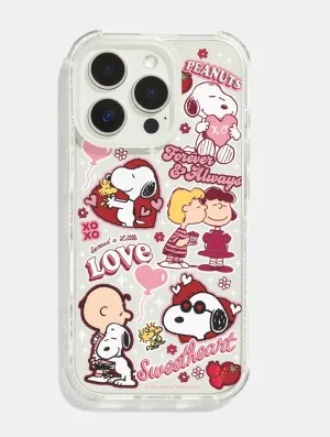 Peanuts x Skinnydip Snoopy Love Sticker Shock iPhone Case Anti scratch