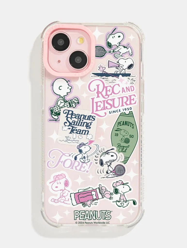 Compact Edge Peanuts x Skinnydip Snoopy Rec & Leisure Shock iPhone Case