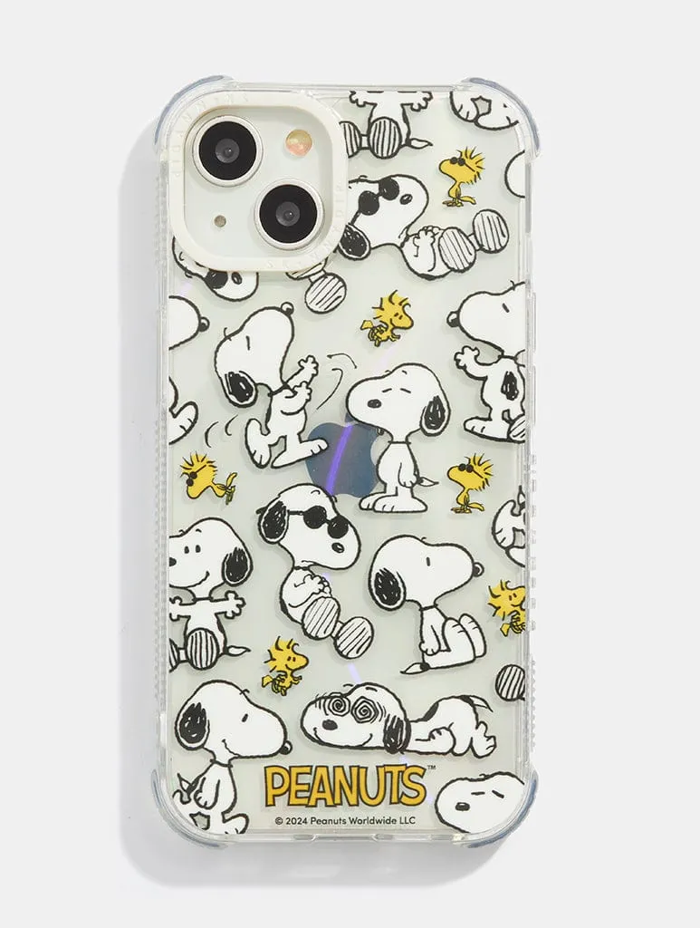Luxury Grip Classic Design Peanuts x Skinnydip Snoopy Repeat Shock iPhone Case