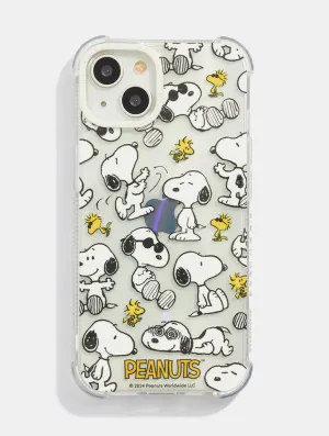 Luxury Grip Classic Design Peanuts x Skinnydip Snoopy Repeat Shock iPhone Case