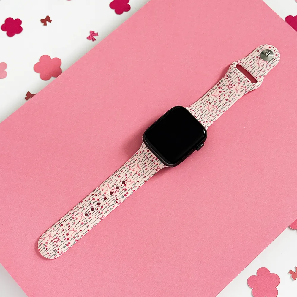 Peony Bow Apple Watch Strap Fashion Appeal