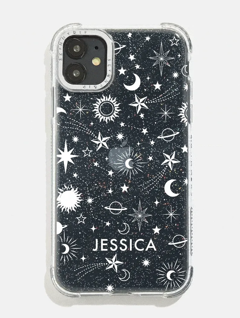 Trendy Texture Finish Personalisation Glitter Base Shock Case
