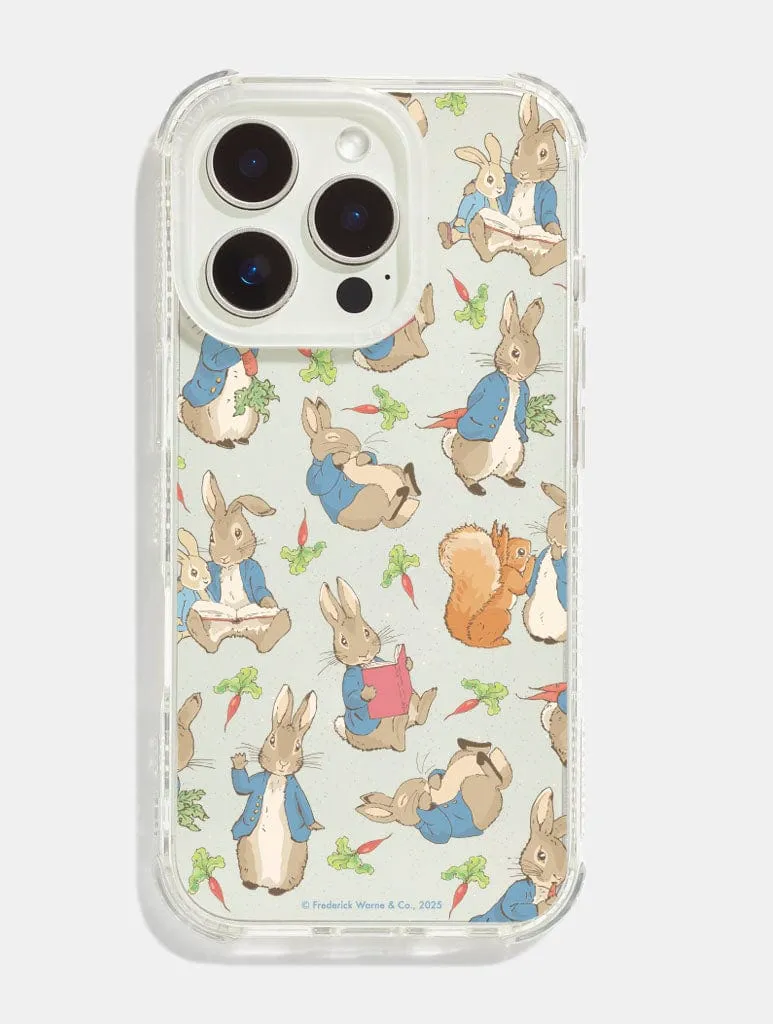 Shock Frame Premium Surface Finish Peter Rabbit x Skinnydip Book Shock iPhone Case