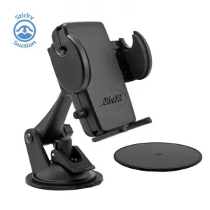 Mega Grip Sticky Suction Windshield or Dash Phone Car Holder Mount for iPhone 7, 6S, 6 Plus, 7, 6S Vehicle Armrest Clip Mount Rotatable Desk Dock