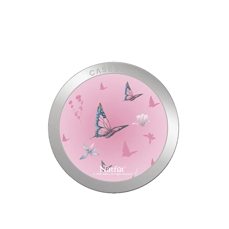 Snap Max Pro Grip Pink Butterfly MagSafe Grip Stand