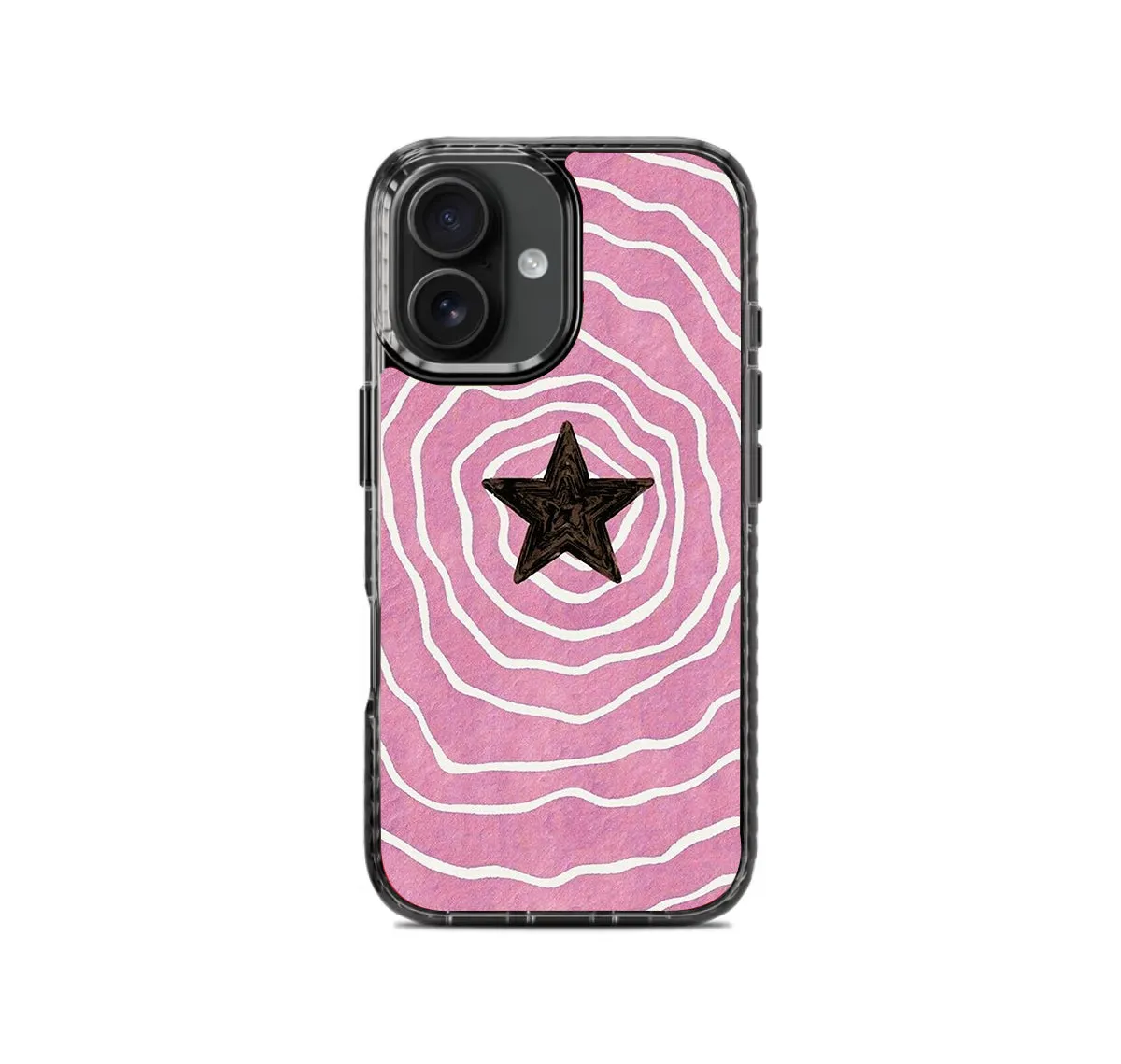 Pink Star Spiral Pattern Stride 2.0 Phone Case Cover Vivid Pattern Design Travel Accessory